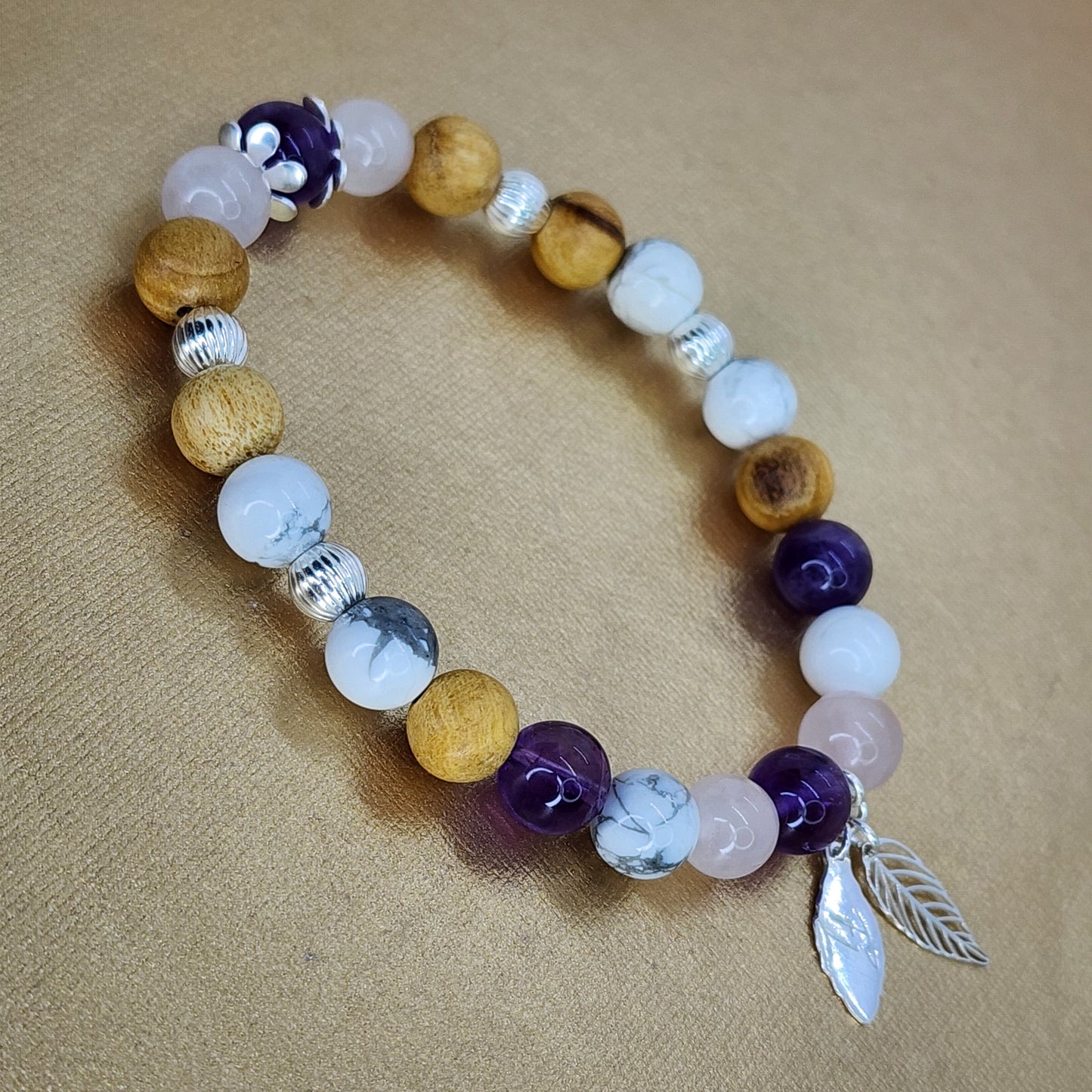Bracelet An-Cestral – Pierres Naturelles, Palo Santo & Argent 925 Fée de Laurier
