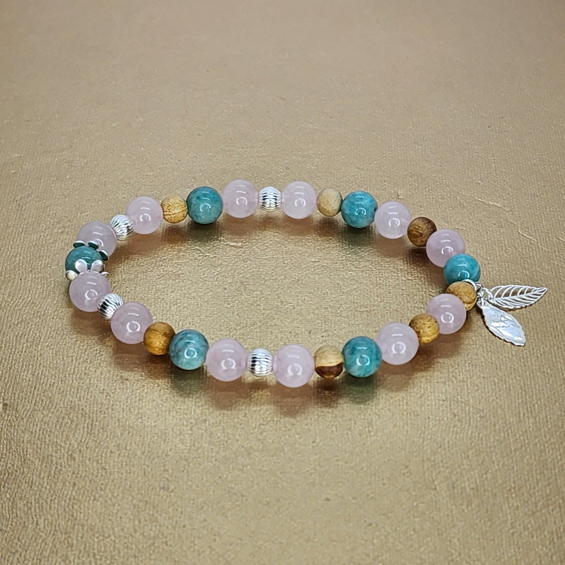 Bracelet L'Eveil d'Anliz - Palo Santo - Quartz - Amazonite  & Argent Fée de Laurier