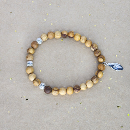 Bracelet La Sagesse de Lili - Palo Santo & Argent 925 Fée de Laurier
