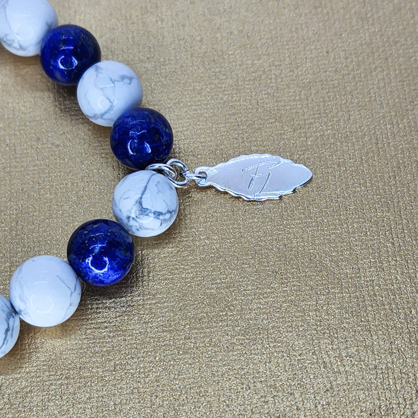 Bracelet Mô d'Azur - Bracelet - Lapis Lazuli - Howlite - Argent 925 Fée de Laurier